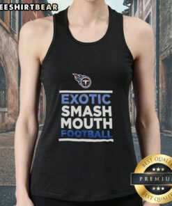 Top Exotic Smash Mouth Football Tennessee Titans tank top featuring bold team colors and logo for fans.