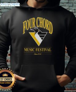 Top Four Chord Music Festival hoodie featuring Pittsburgh Penguins NHL design, perfect for hockey fans and music lovers.