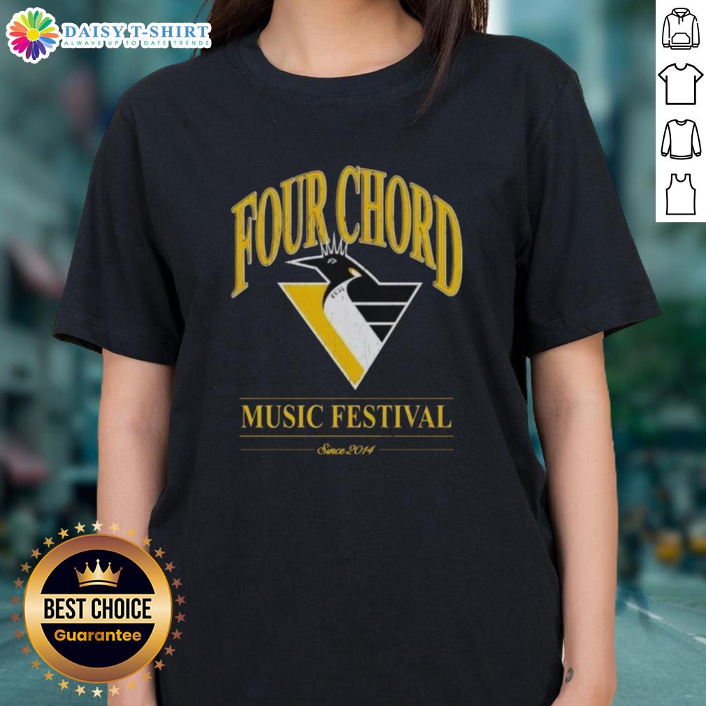 Top Four Chord Music Festival Pittsburgh Penguins Hockey Nhl Ladies Tee Top Four Chord Music Festival Pittsburgh Penguins Hockey NHL Ladies Tee featuring vibrant design and team colors.