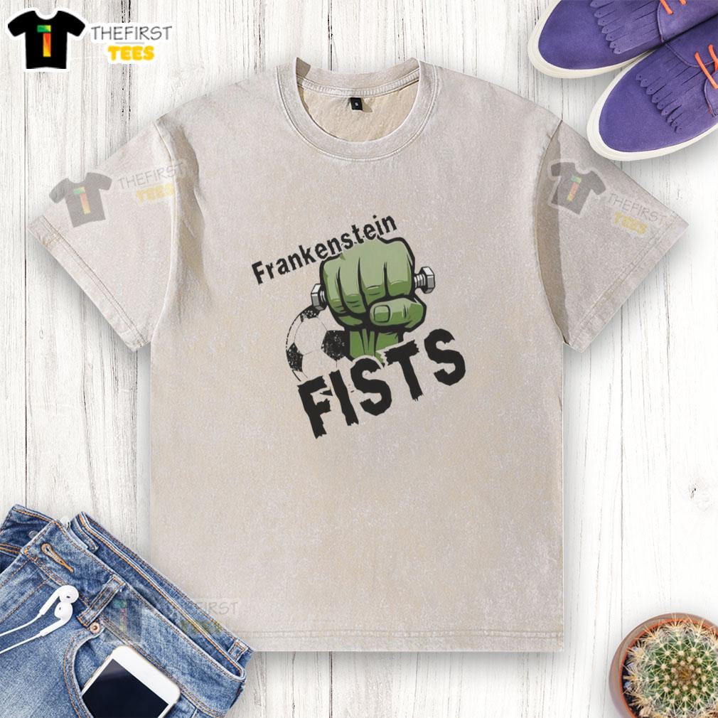 top-frankenstein-fists-soccer-washed-t-shirt Top Frankenstein Fists Soccer Washed T-Shirt featuring a unique design perfect for soccer enthusiasts and Halloween fans.
