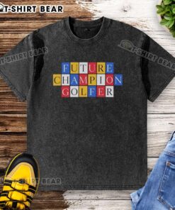 Top Future Champion Golfer Washed T-Shirt in vibrant colors, perfect for golf enthusiasts and casual wear.