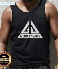 Top Global Dynamics tank top featuring a modern design and vibrant colors, perfect for casual summer wear.