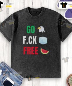 Top Go Fuck Free Go Birds Fuck Ice Free Palestine Shirt Hannah Einbinder Emmy T-Shirt - Image 3