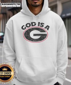 Alt Text: Top God Is A G Georgia Bulldogs hoodie showcasing team spirit and style for fans of the Georgia Bulldogs.