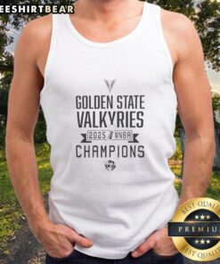 Top Golden State Valkyries WNBA Champions 2025 tank top featuring team colors and logo, perfect for fans and celebrations.