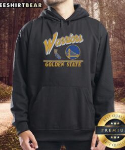 Vintage hoodie featuring the Golden State Warriors logo, perfect for fans showcasing their team pride.
