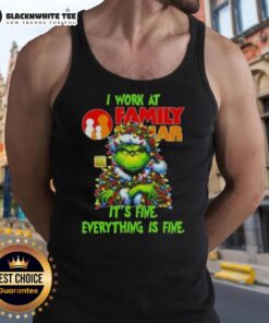 Top Grinch Christmas Tree tank top from Family Dollar, featuring a fun holiday design and festive colors for the season.