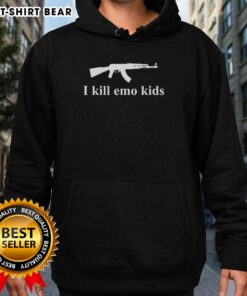 Top Gun I Kill Emo Kids hoodie featuring a stylish graphic design, perfect for fans of bold streetwear fashion.