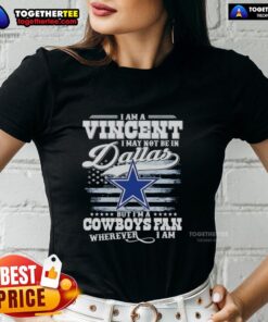 Women's tee featuring 'Im a Cowboys fan wherever I am' design, perfect for Dallas Cowboys fans on the go.