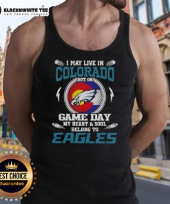 Philadelphia Eagles tank top showcasing pride for the team, perfect for game day wear in Colorado.