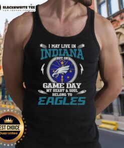 Philadelphia Eagles tank top design for fans living in Indiana, showcasing team pride on game day.
