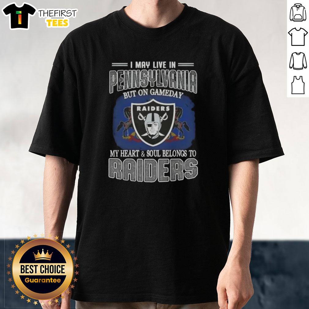 top-i-may-live-in-pennsylvania-but-on-gameday-my-heart-and-soul-belongs-to-raiders-t-shirt-1 Alt Text: Top I May Live In Pennsylvania But On Gameday My Heart And Soul Belongs To Raiders T-Shirt for passionate fans.