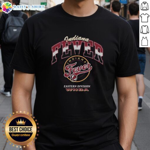 Alt Text: Top Indiana Fever Pick And Roll T-Shirt featuring team colors and logo, perfect for fans and basketball enthusiasts.