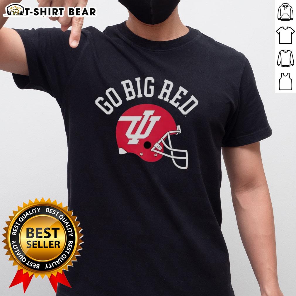 Top Indiana Hoosiers Go Big Red Helmet T Shirt Indiana Hoosiers Go Big Red Helmet T-Shirt featuring bold team colors and logo, perfect for fans and game day wear.