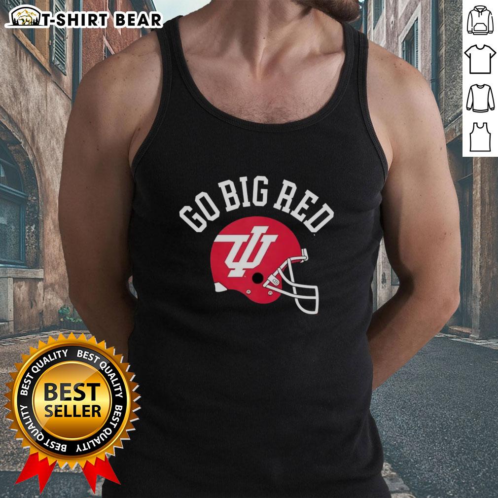 Top Indiana Hoosiers Go Big Red Helmet Tank Top Top Indiana Hoosiers Go Big Red tank top featuring vibrant team colors and logo, perfect for fans and game day attire.