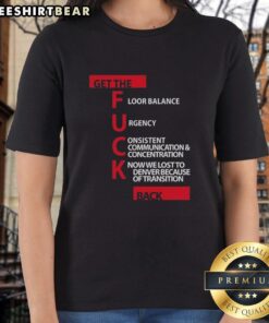 Top Jeff Van Gundy Ladies Tee showcasing floor balance, urgency, and consistent communication in basketball.