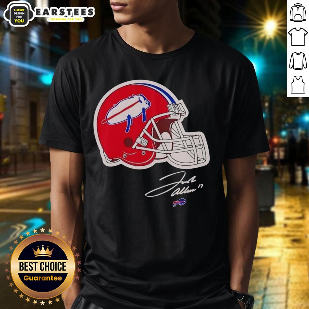 top-josh-allen-buffalo-bills-helmet-signature-t-shirt-1 Top Josh Allen Buffalo Bills Helmet Signature T-Shirt featuring a stylish design for fans of the NFL quarterback.