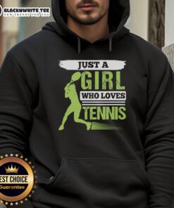 Top Just A Girl Who Loves Tennis Hoodie in vibrant colors, perfect for tennis enthusiasts and casual wear.