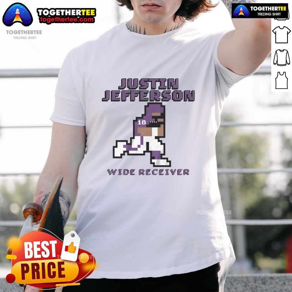 Top Justin Jefferson Minnesota Vikings Wide Receiver Pixel T Shirt Top Justin Jefferson Minnesota Vikings wide receiver pixel T-shirt featuring vibrant graphics and team colors.