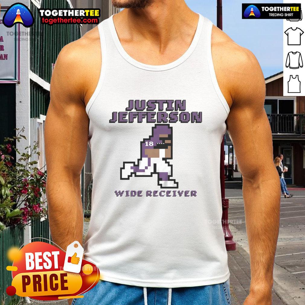 Top Justin Jefferson Minnesota Vikings Wide Receiver Pixel Tank Top Top Justin Jefferson Minnesota Vikings wide receiver pixel tank top showcasing vibrant design and team spirit.