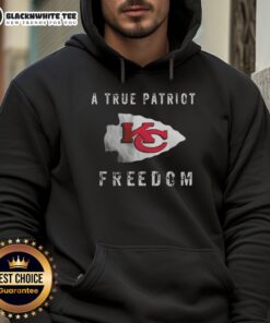 Top Kansas City Chiefs Football hoodie featuring a patriotic design for true fans and freedom lovers.