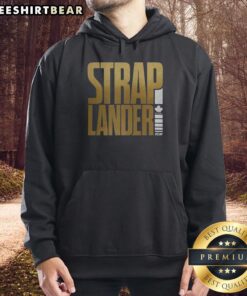 Top Kris Statlander STRAPlander Hoodie featuring vibrant colors and unique design, perfect for wrestling fans and apparel collectors.