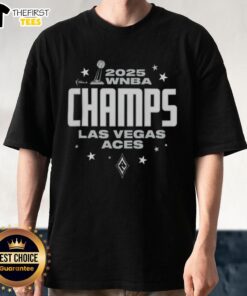 Top Las Vegas Aces 2025 WNBA Finals Champions Victory T-Shirt showcasing team pride and celebration in vibrant colors.