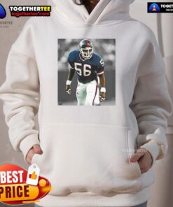 Stylish Top Lawrence Taylor New York Giants football hoodie featuring team colors and logo, perfect for fans.