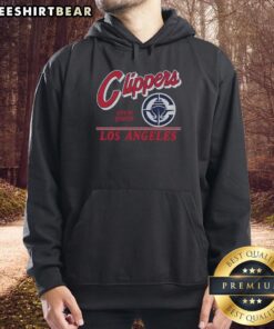 Vintage Los Angeles Clippers hoodie featuring a fly-by graphic, perfect for fans and collectors of NBA apparel.