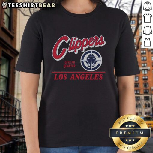 Vintage Los Angeles Clippers ladies tee with stylish fly-by design, perfect for fans and casual wear.