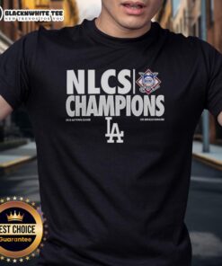 Top Los Angeles Dodgers NLCS Champions 2025 baseball lover T-shirt featuring vibrant team graphics and stylish design.