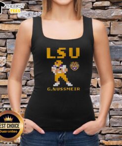 Top LSU Tigers Football Garrett Nussmeier retro baller tank top in vibrant colors, perfect for game day style.