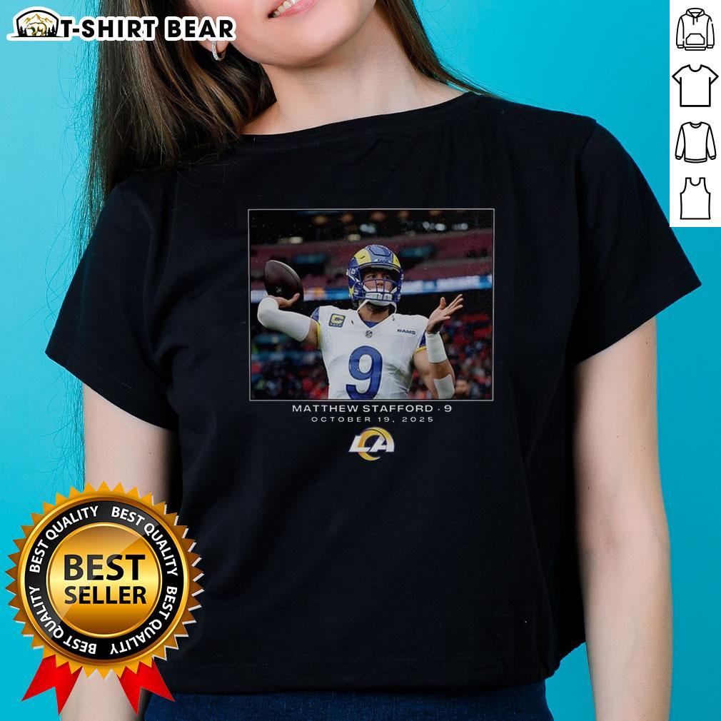 Top Matthew Stafford Los Angeles Rams Nfl Week 7 2025 Ladies Tee Top Matthew Stafford Los Angeles Rams NFL Week 7 2025 ladies tee featuring stylish design and team colors.