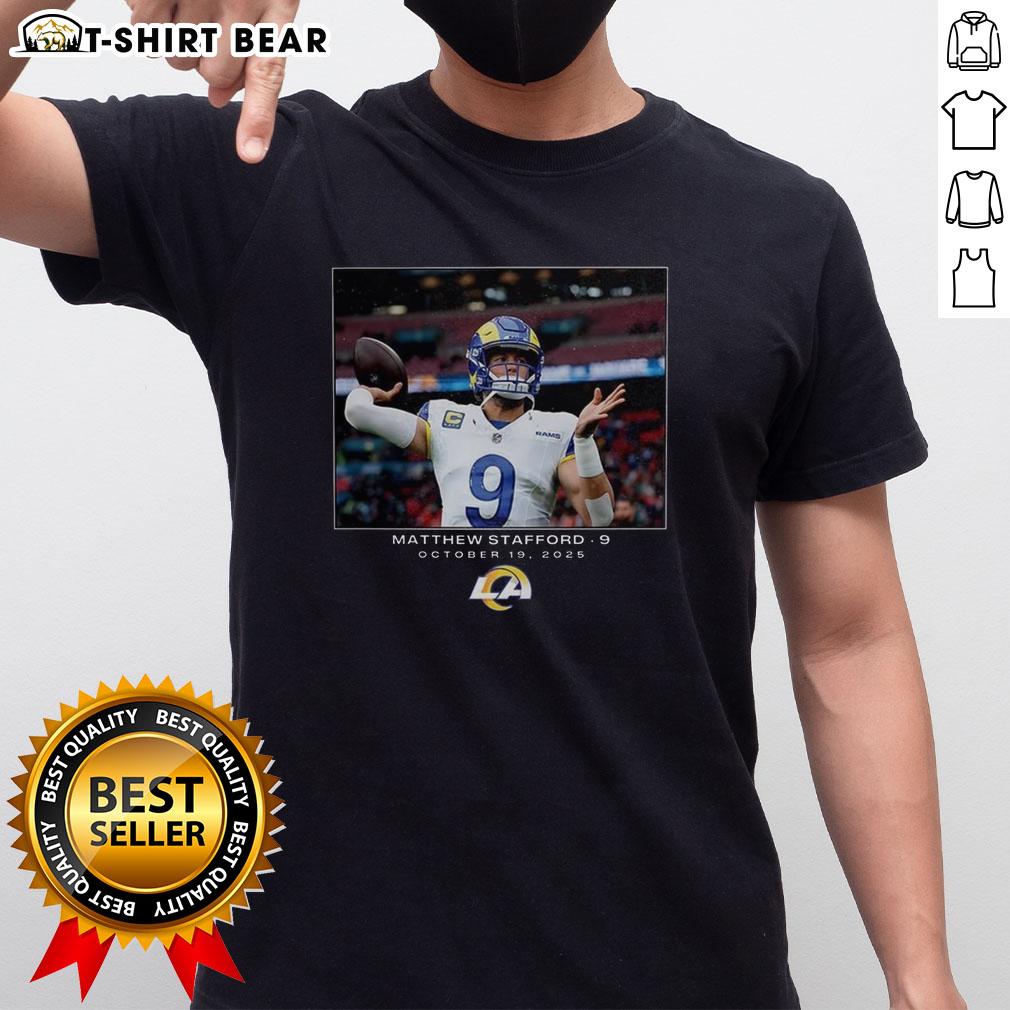 Top Matthew Stafford Los Angeles Rams Nfl Week 7 2025 T Shirt Top Matthew Stafford Los Angeles Rams NFL Week 7 2025 T-Shirt featuring bold graphics and team colors.