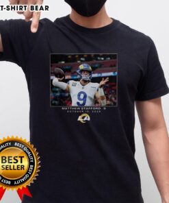Top Matthew Stafford Los Angeles Rams NFL Week 7 2025 T-Shirt featuring bold graphics and team colors.
