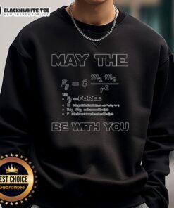 Cozy Top May The F Be With You Sweatshirt featuring a stylish graphic for fans of humorous pop culture apparel.
