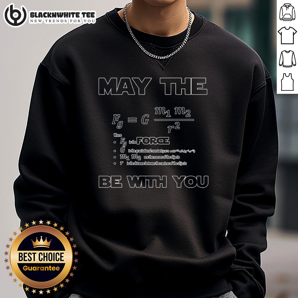 Top May The F Be With You Sweatshirt Cozy Top May The F Be With You Sweatshirt featuring a stylish graphic for fans of humorous pop culture apparel.