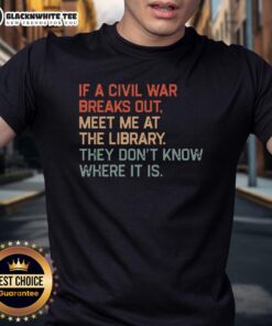 Top Meet Me At The Library T-Shirt showcasing a stylish design perfect for book lovers and library enthusiasts.