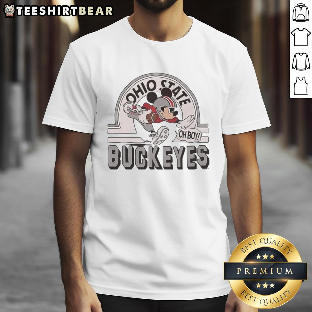 Top Mickey Mouse Disney X Ohio State Buckeyes Football Logo T Shirt Top Mickey Mouse Disney X Ohio State Buckeyes Football logo t-shirt featuring vibrant graphics and team colors.