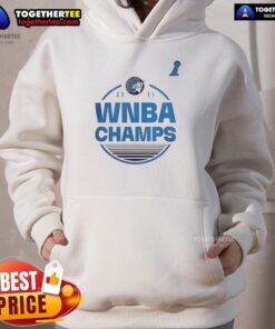 Top Minnesota Lynx 2025 WNBA Finals Champion hoodie in blue, showcasing team pride and championship spirit.