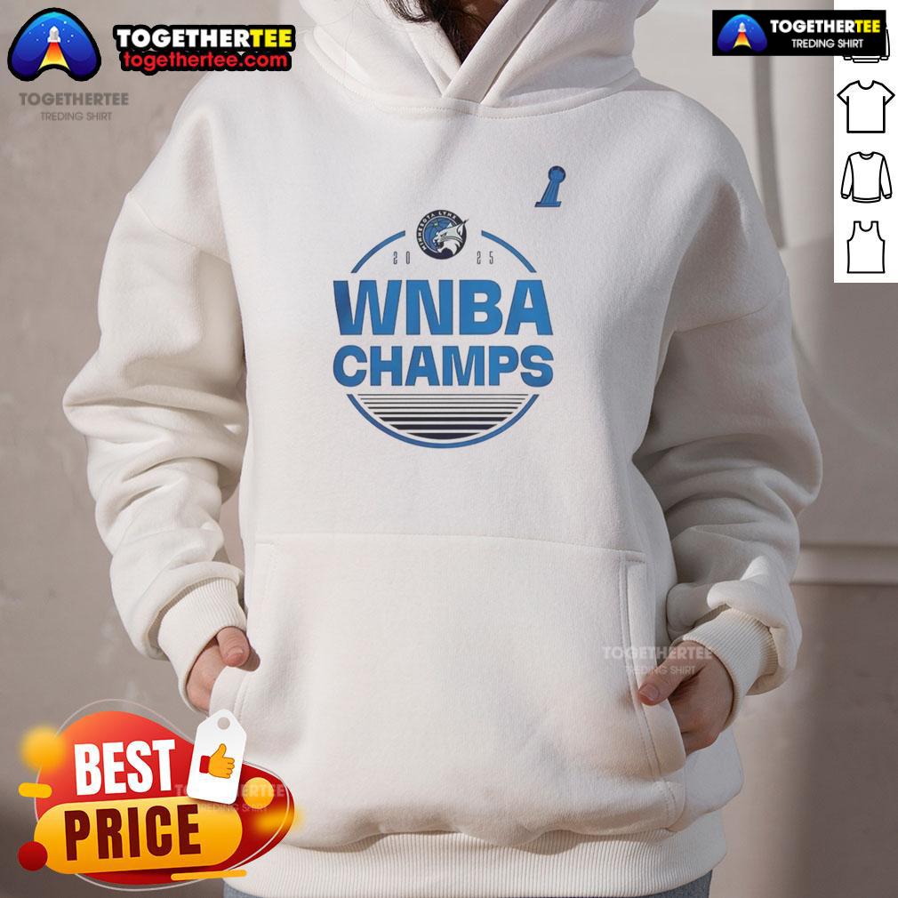 Top Minnesota Lynx 2025 Wnba Finals Champion Hoodie Top Minnesota Lynx 2025 WNBA Finals Champion hoodie in blue, showcasing team pride and championship spirit.