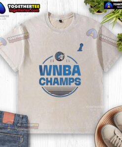 Top Minnesota Lynx 2025 WNBA Finals Champion washed t-shirt showcasing team pride and stylish design.
