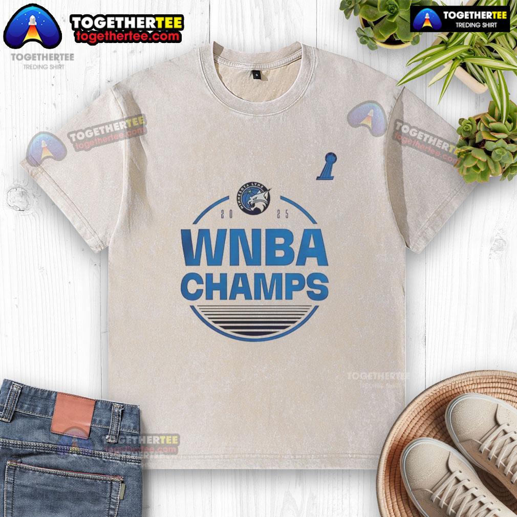 Top Minnesota Lynx 2025 Wnba Finals Champion Washed T Shirt Top Minnesota Lynx 2025 WNBA Finals Champion washed t-shirt showcasing team pride and stylish design.