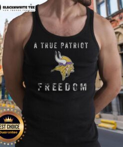 Top Minnesota Vikings football tank top featuring a patriotic design for true fans and freedom lovers.