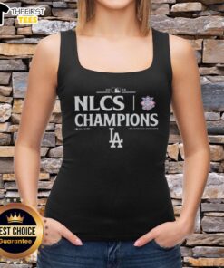 Los Angeles Dodgers NLCS Champions 2025 tank top featuring team colors and logo, perfect for MLB fans.