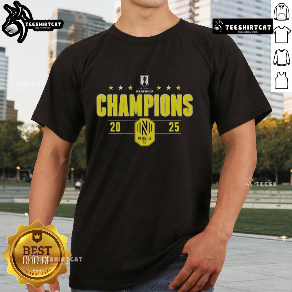 Top Nashville Sc 2025 Lamar Hunt U.S. Open Cup Champions T Shirt Top Nashville SC 2025 Lamar Hunt U.S. Open Cup Champions T-Shirt featuring vibrant team colors and celebratory design.