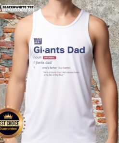 Top New England Patriots Dad Definition Tank Top featuring a humorous dad definition design for football fans.