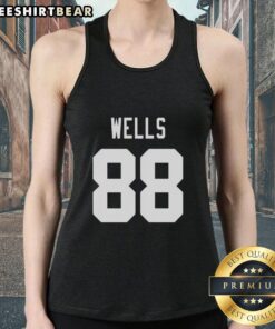 Alt Text: Top New York Giants Juice Wells 88 tank top in team colors, perfect for fans showcasing their support.