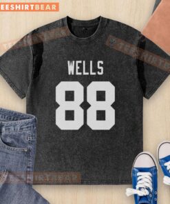 Top New York Giants Juice Wells 88 washed t-shirt featuring vintage design, perfect for fans and casual wear.