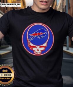 Alt Text: Top NFL Buffalo Bills Grateful Dead Stealie T-Shirt featuring iconic logo and vibrant colors for football fans.